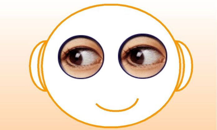 Exercise to improve the vision shoot carry the eyes to the stop to the left and right