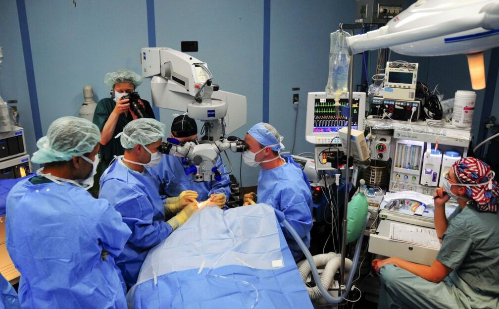 Surgery surgeons to restore vision